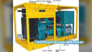 20000psi ডিজেল হাইড্রো ব্লাস্টার পাওয়ার ওয়াশার