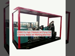 ওয়াটার জেট ওয়াশিং মেশিন পরিষ্কারের জন্য 20000 পিএসআই উচ্চ চাপ জেট পাম্প