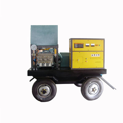 600bar 75kw ট্রলি হাই প্রেসার ক্লিনার হাই প্রেসার ওয়াটার জেট ক্লিনিং মেশিন