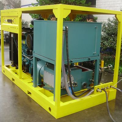 90kw হাইড্রো ব্লাস্টিং ইকুইপমেন্ট ইন্ডাস্ট্রিয়াল ওয়াটার জেট ক্লিনার মেশিন 800 বার