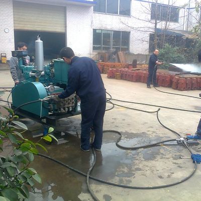 15kw 450bar ওয়াটার জেট ক্লিনিং মেশিন ওয়াটার জেট সিউর মেশিন