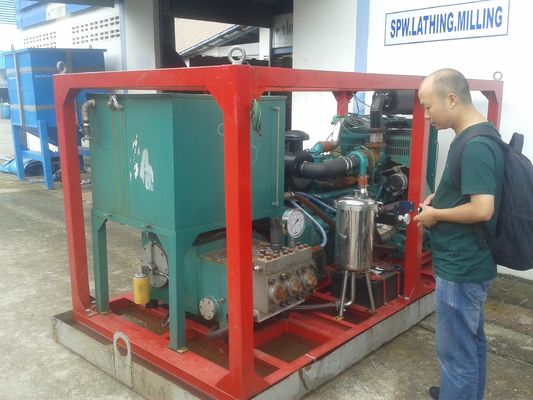 90kw 1500bar হাইড্রো ব্লাস্টিং ইকুইপমেন্ট ইন্ডাস্ট্রিয়াল ওয়াটার ব্লাস্টিং মেশিন